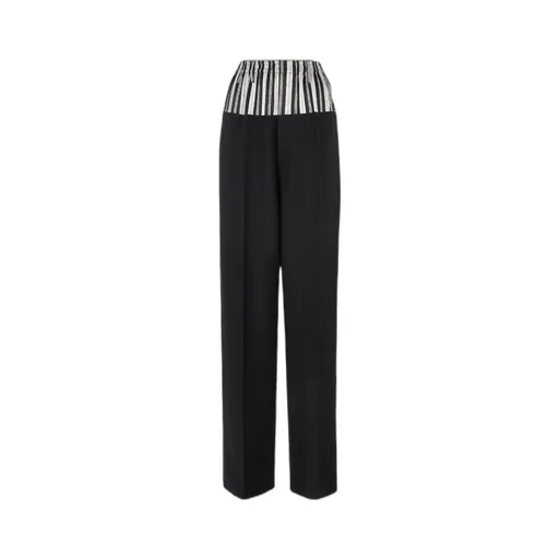 Fendi Stripe Printed Cigarette Trousers