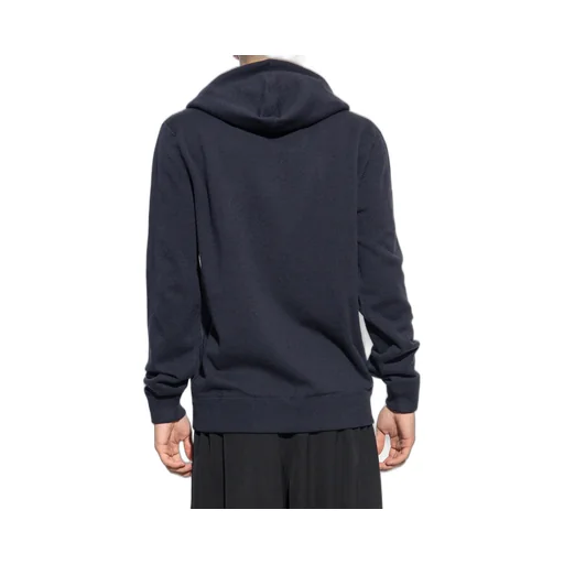 Dolce & Gabbana Logo Plaque Knitted Drawstring Hoodie