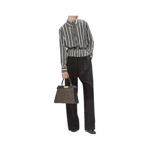 Fendi Stripe Printed Cigarette Trousers