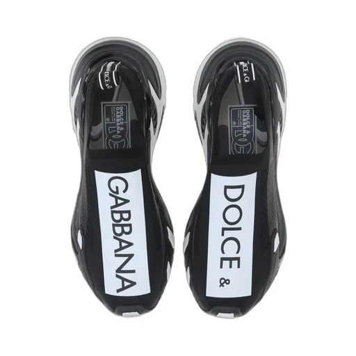 Dolce & Gabbana Logo-Printed Low-Top Knitted Sneakers
