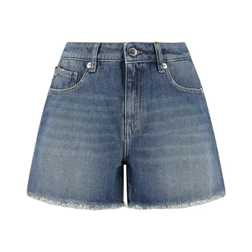 Heart-Patch Denim Shorts