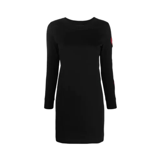 Heart-Detail Sweater Dress