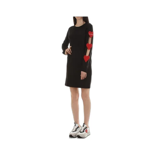 Heart-Detail Sweater Dress