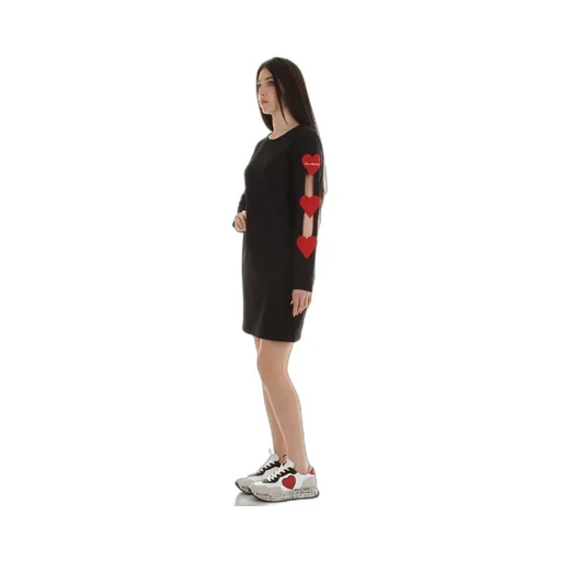 Heart-Detail Sweater Dress