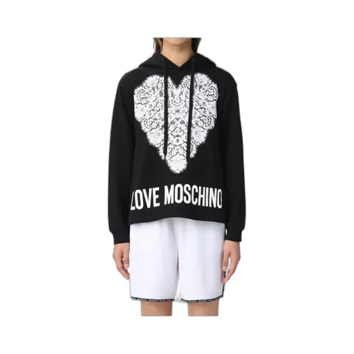 Lace Logo Print Hoodie