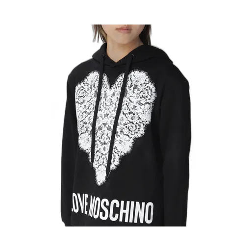 Lace Logo Print Hoodie