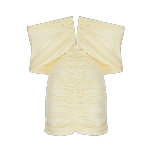 Magda Butrym V-Neck Ruched Dress