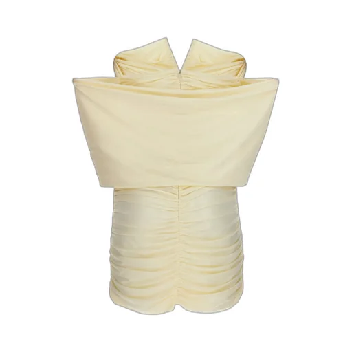 Magda Butrym V-Neck Ruched Dress