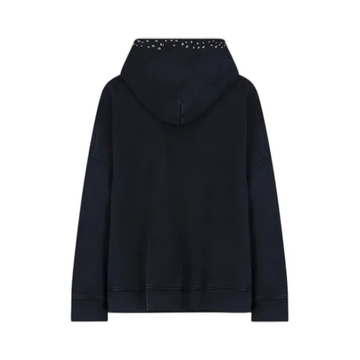 Versace Logo Printed Embellished Hoodie