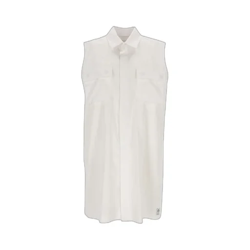 Sacai Button Detailed Sleeveless Dress
