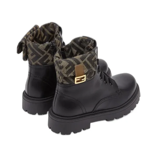 Fendi Kids Junior Biker Ankle Boots