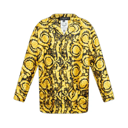 Versace Baroque Pattern Long Sleeved Pajama Shirt