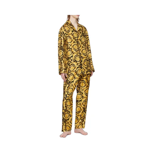 Versace Baroque Pattern Long Sleeved Pajama Shirt