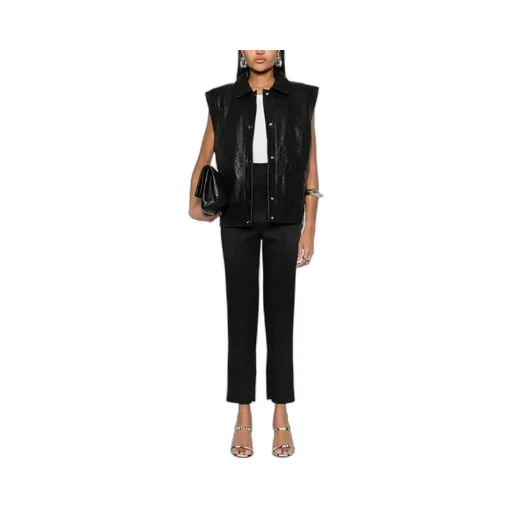 Khaite High Waisted Cropped Trousers