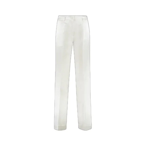 P.A.R.O.S.H. Pressed Crease Satin Wide Leg Trousers