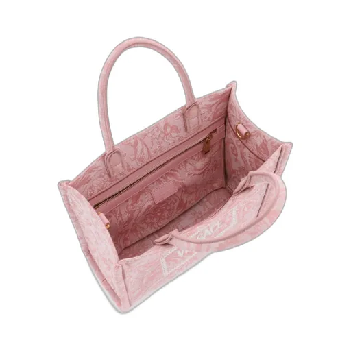 Versace All-Over Floral Motif Top Handle Bag