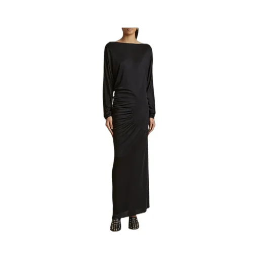 Khaite Oron Long-Sleeved Maxi Dress
