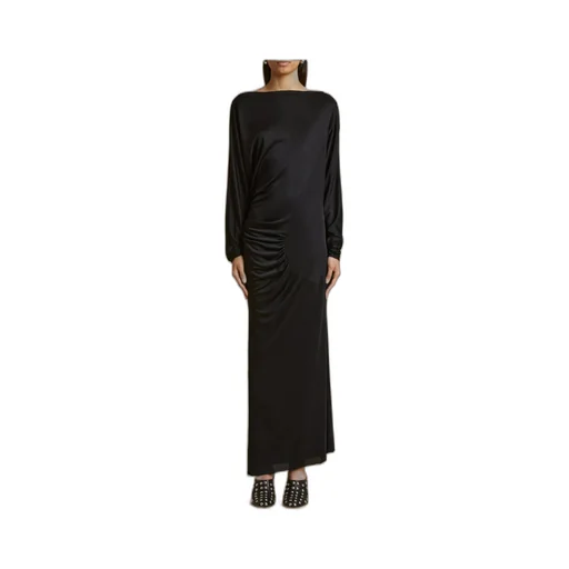 Khaite Oron Long-Sleeved Maxi Dress