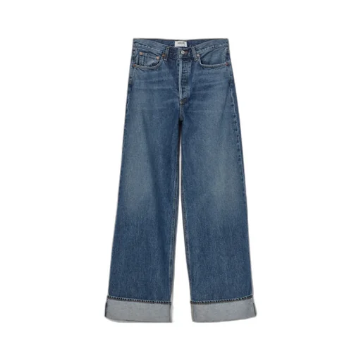 Agolde Dame High-Waisted Wide-Leg Jeans