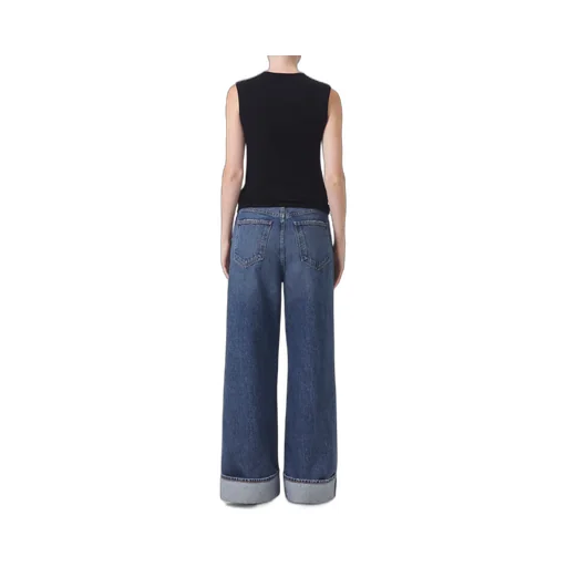 Agolde Dame High-Waisted Wide-Leg Jeans