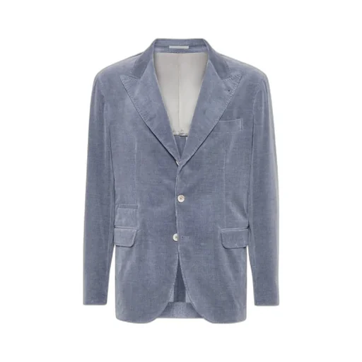 Peak-Lapel Corduroy Blazer