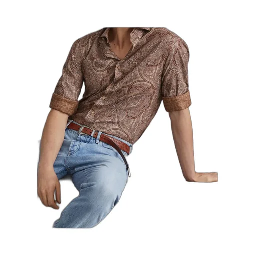 Brunello Cucinelli Patterned Jacquard Long-Sleeved Shirt
