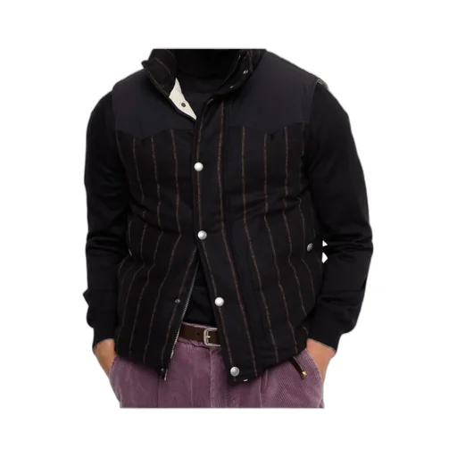 Striped Padded Gilet