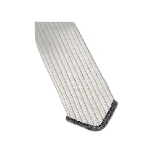 Rib Knit Tie With Monili