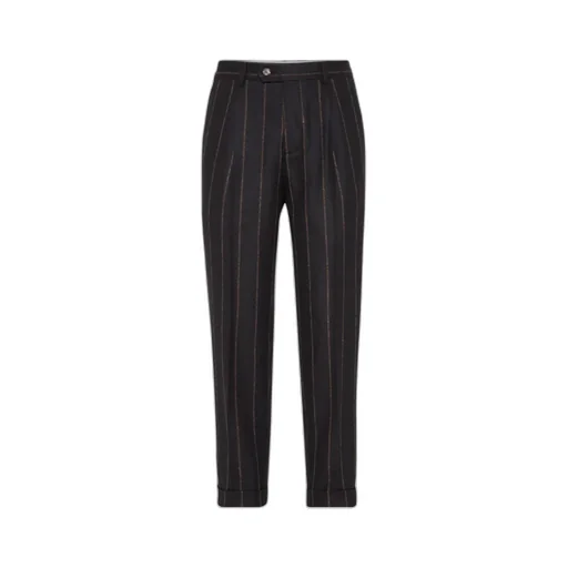 Striped Tapered Trousers
