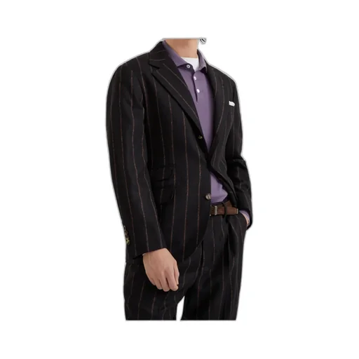 Single-Breasted Striped Blazer