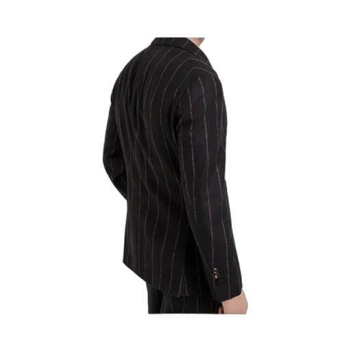 Single-Breasted Striped Blazer