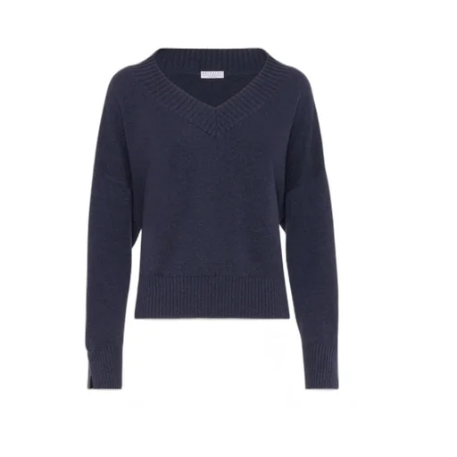 V-Neck Long-Sleeved Sweater