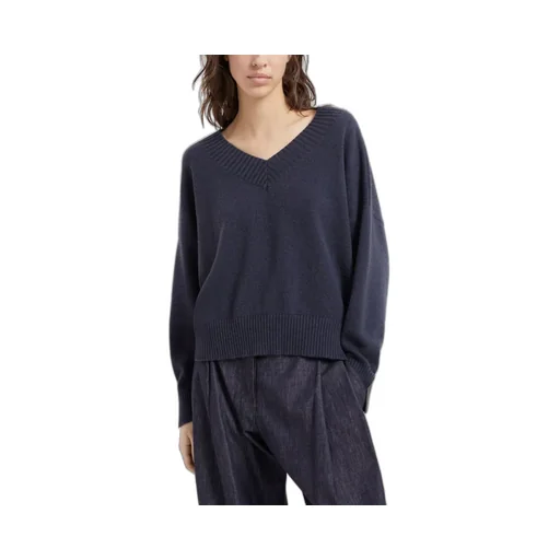 V-Neck Long-Sleeved Sweater