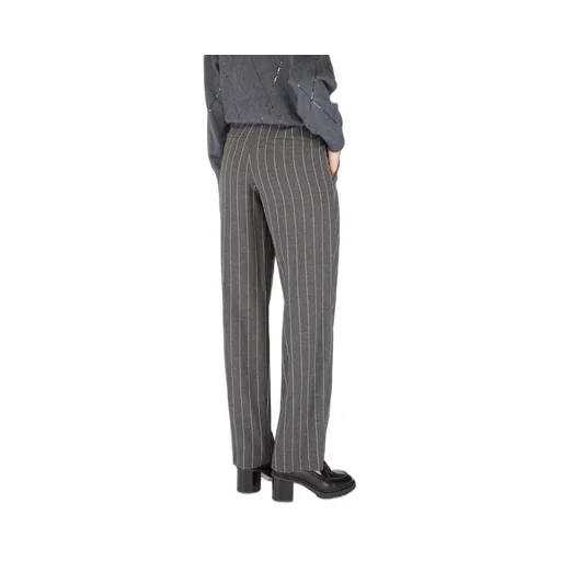 Tapered Striped Pants