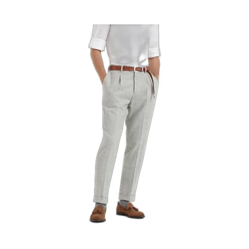 Prince-Of-Wales Pattern Trousers