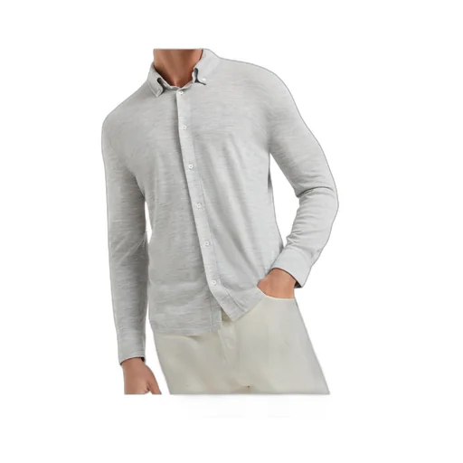 Long-Sleeve Knitted Shirt