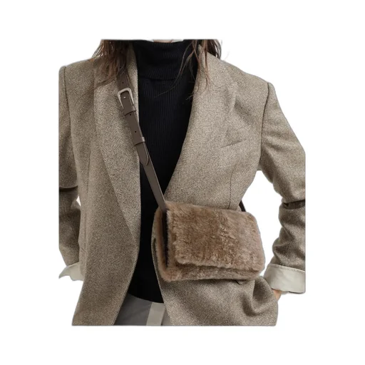 Shearling Cross Body Bag
