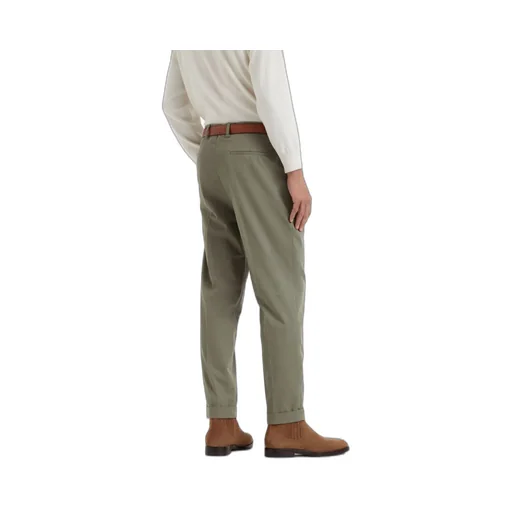 Garment-Dyed Gabardine Trousers