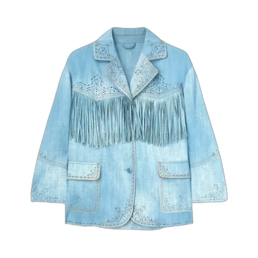 Jeans Print Marocain Jacket