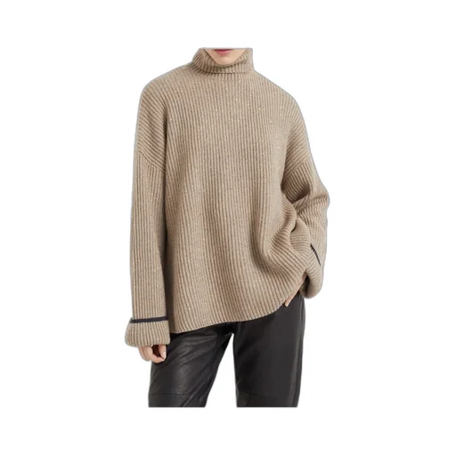 High-Neck Knitted Jumper
