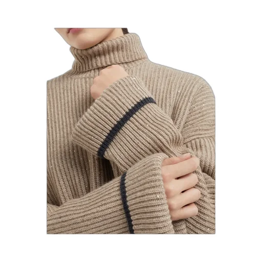 High-Neck Knitted Jumper