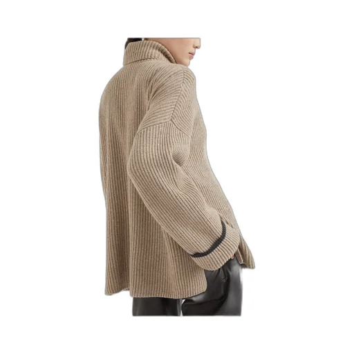 High-Neck Knitted Jumper