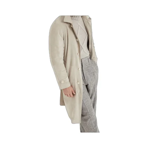 Padded Leather Coat