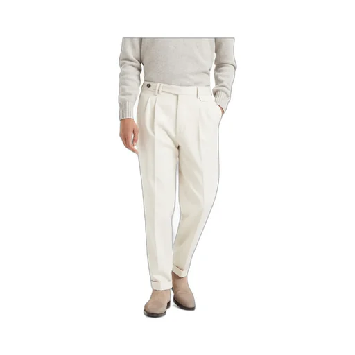 Pressed-Crease Tapered Trousers