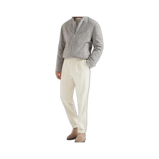 Pressed-Crease Tapered Trousers