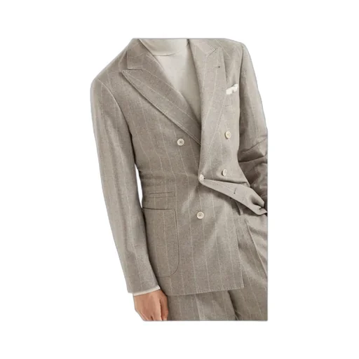 Pinstripe-Pattern Blazer
