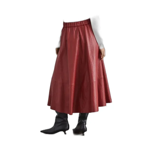 Leather Midi Skirt
