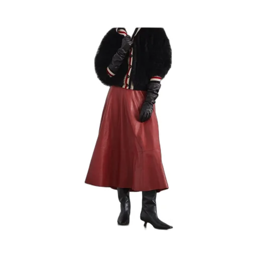 Leather Midi Skirt