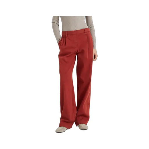 Cotton Mid-Rise Pants