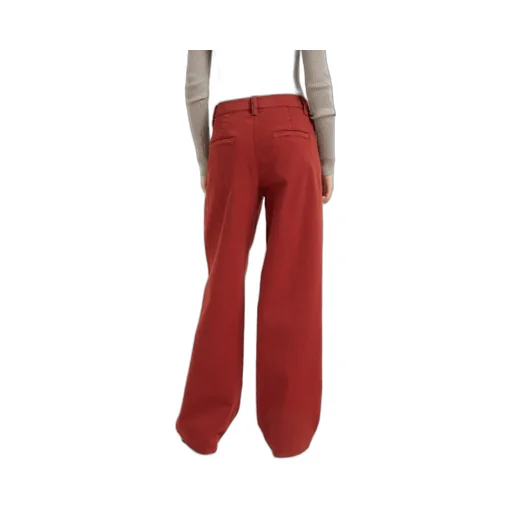 Cotton Mid-Rise Pants